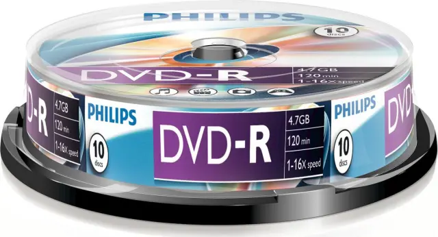 Philips 16x Cake 10tem DVD-R 4.7GB 10τμχ