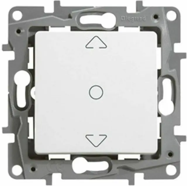 Shutter control switch Niloé - 3 positions for direct motor control - white