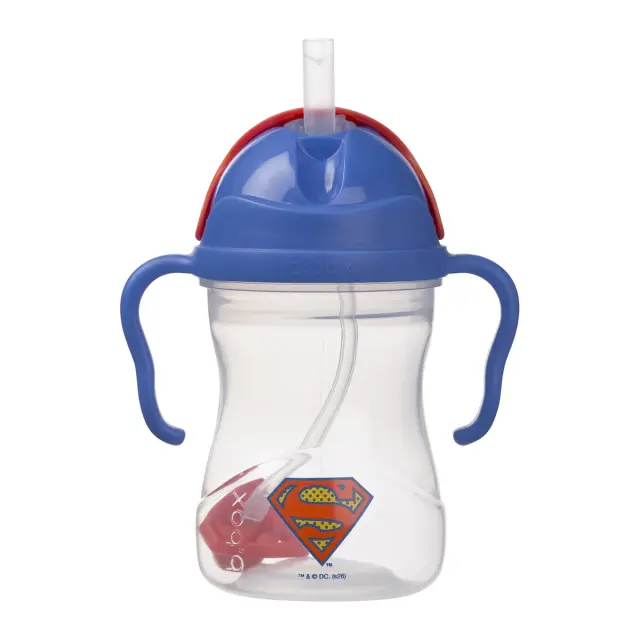 B.Box Superman Εκπαιδευτικό Ποτηράκι με Καλαμάκι 240ml 6+ Μηνών 2