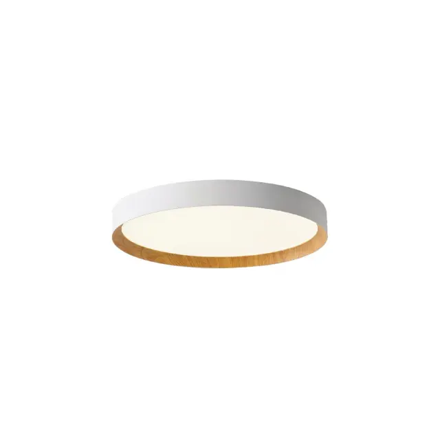 Eleso VK/04566 LED Οροφής – 48W 3000K ø60cm IP20 Φυσικό Ξύλο Άσπρο