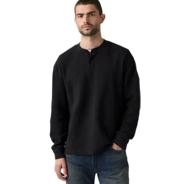 Levi's Relaxed Long-Sleeve Henley ανδρική μακρυμάνικη μπλούζα 0088Q0000-1