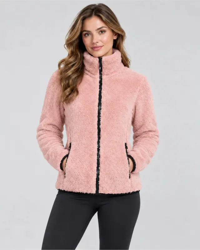 Nordberg Andrea Γυναικεία Fleece Ζακέτα Ροζ 2