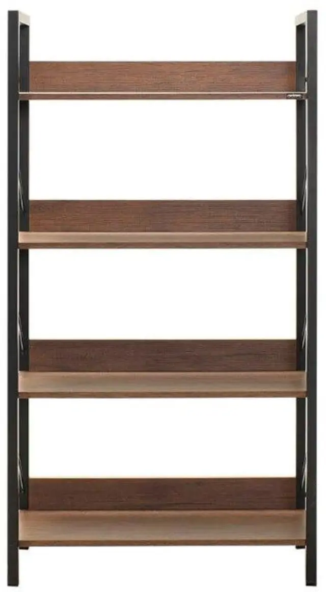 Βιβλιοθήκη KTP-840-OO Connect Καρυδιά 73x136x35cm 2