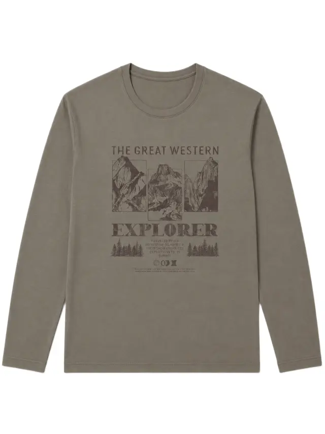 Losan ανδρική μπλούζα στάμπα EXPLORER L26WH0117-4