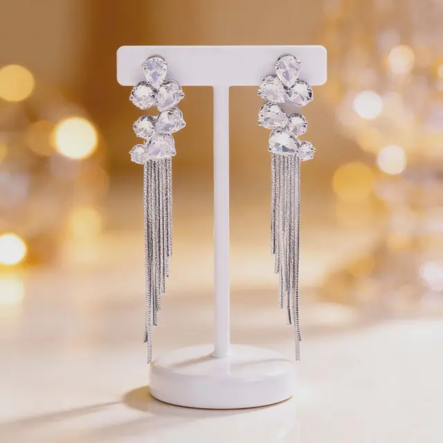 Elegant Crystal Drop Earrings