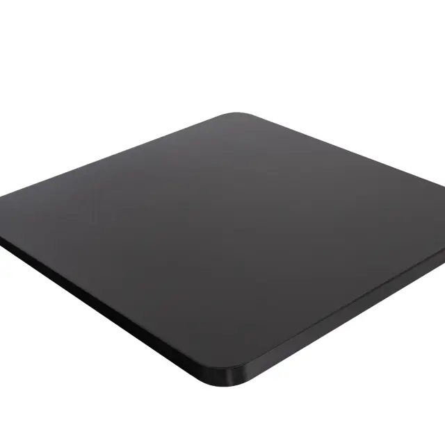 ΕΠΙΦΑΝΕΙΑ ΤΡΑΠΕΖΙΟΥ SINTERED STONE ΤΕΤΡΑΓΩΝΗ FB96654.01 ΜΑΥΡΗ ΜΕ ΠΛΑΙΣΙΟ ALU ΜΑΥΡΟ 70x70εκ. 3