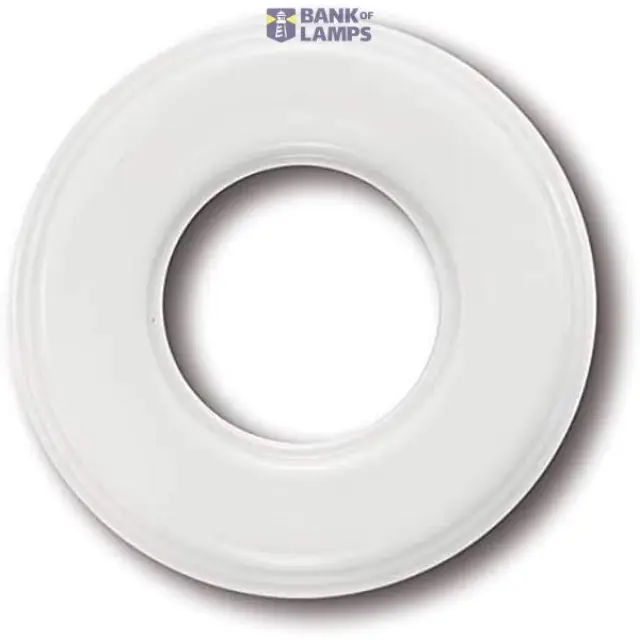 FRAME 1 GANG PORCELAIN WHITE GARBY