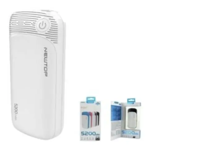 NEWTOP Powerbank PB18 5200mAh ΛΕΥΚΟ