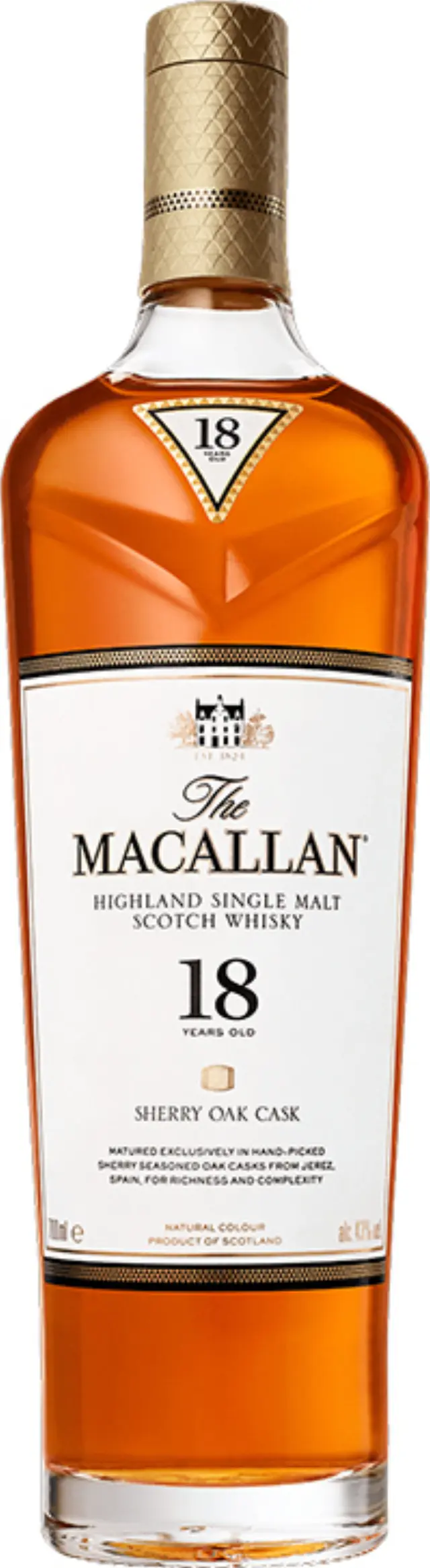 THE MACALLAN 18 YEARS OLD SHERRY OAK CASK WHISKY 700ML