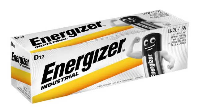 Energizer Industrial LR20 D alkaline battery - 12 pcs (ENE3410)