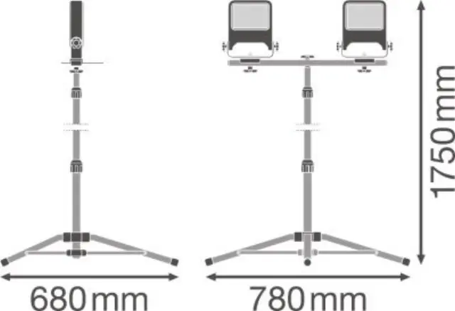 Προβολέας WORKLIGHT VALUE 3POD 2x30W 4000K IP65 OSRAM LEDVANCE 2
