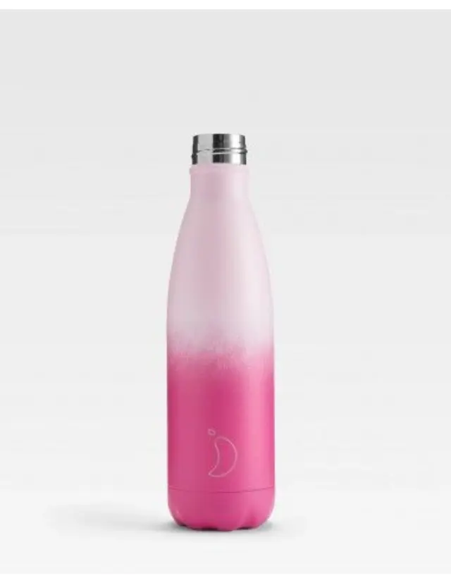 Μπουκάλι Θερμός Original Gradient Chilly's με χωρητικότητα 500ml και διατήρηση θερμοκρασίας 12h ζεστό / 24h κρύο - Rose Blush 3