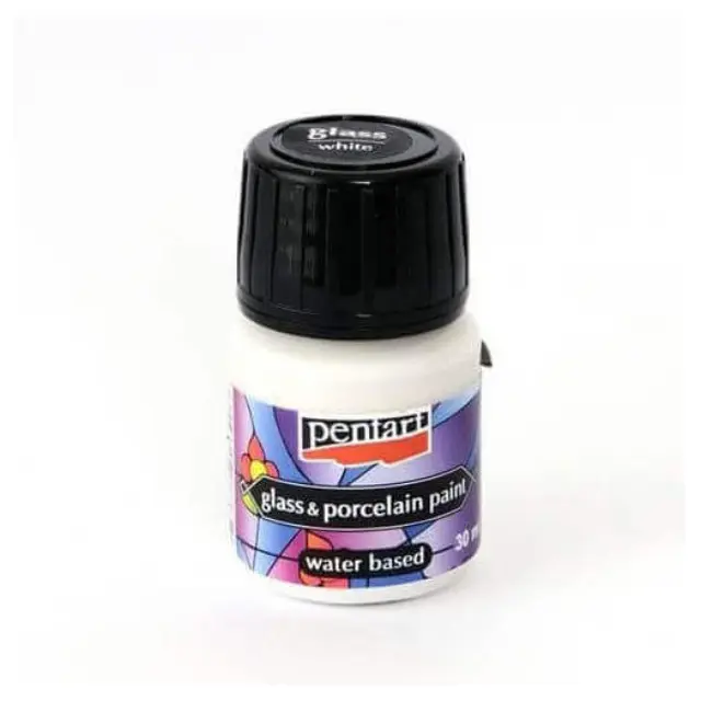 Χρώμα για Γυαλί και πορσελάνη 30ml Pentart - Λευκό