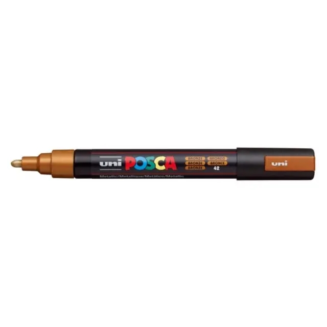 Μαρκαδόρος Σχεδίου Uni Posca PC-5M Medium με πάχος μύτης 1.8-2.5mm - BronzePC-5M(E) - MΠPONZE