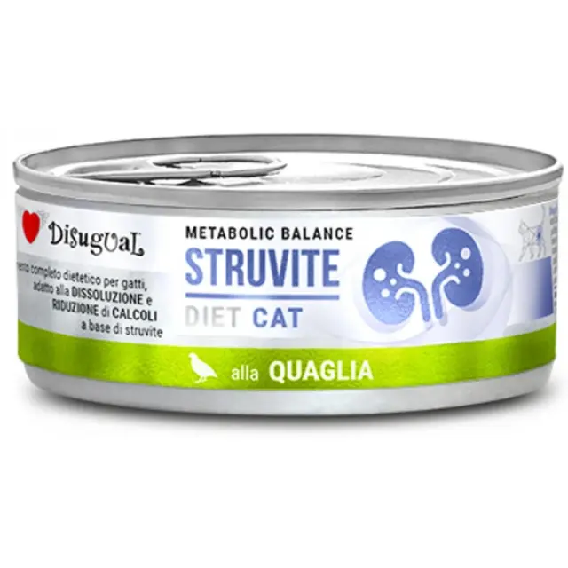 Κλινική Κονσέρβα Γάτας Disugual Diet Cat- Struvite Quail Με Ορτύκι 85gr