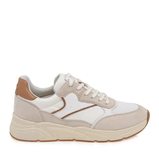 Ανδρικά Δερμάτινα Ανατομικά Sneakers Tamaris 1-13611-44-100 Λευκά Άσπρο - 46