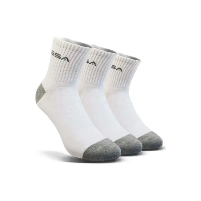 GSA Men's Aero 500 Stadion 3 Pair Organic Cotton Quarter Socks Άσπρο 8116053-02 (GSA) - Medium