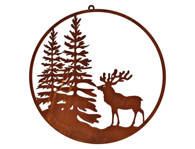 Επιτοίχιο Διακοσμητικό Winter Forest με διάμετρο 46cm 10033377