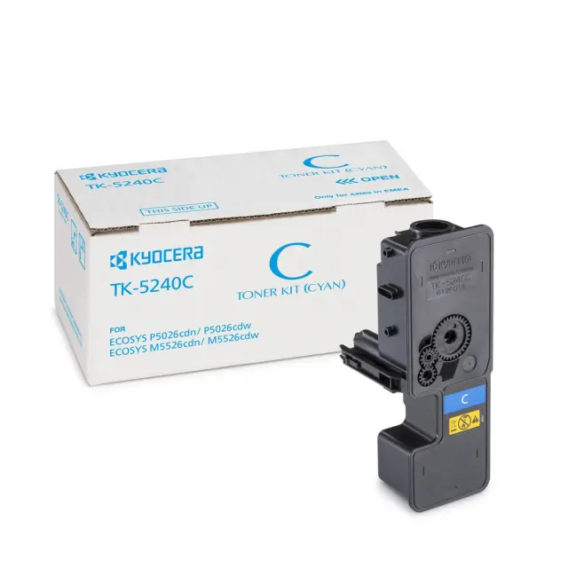 Kyocera TK-5240C Γνήσιο Toner Laser Εκτυπωτή Κυανό 3000 Σελίδων 1T02R7CNL0
