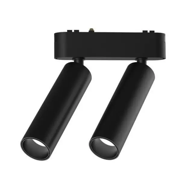ΔΙΠΛΟ ΣΠΟΤ ΜΑΓΝΗΤΙΚΗΣ ΡΑΓΑΣ SLIM ΜΑΥΡΟ 2x7W 3CCT Μαύρο