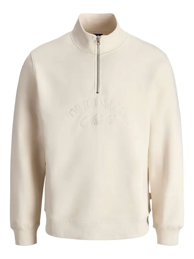 JORBLEECKER BRANDING SWEAT HIGH NECK BF Antique White