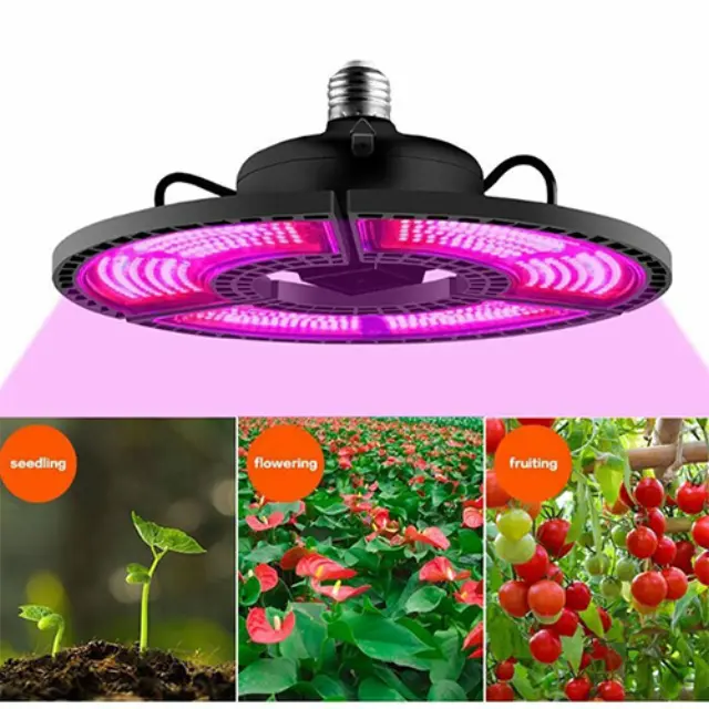 Κρεμαστό Grow Light με 504 LED και Ισχύ 400W Μ24.5xΒ24.5εκ. E50-GRLA-0608