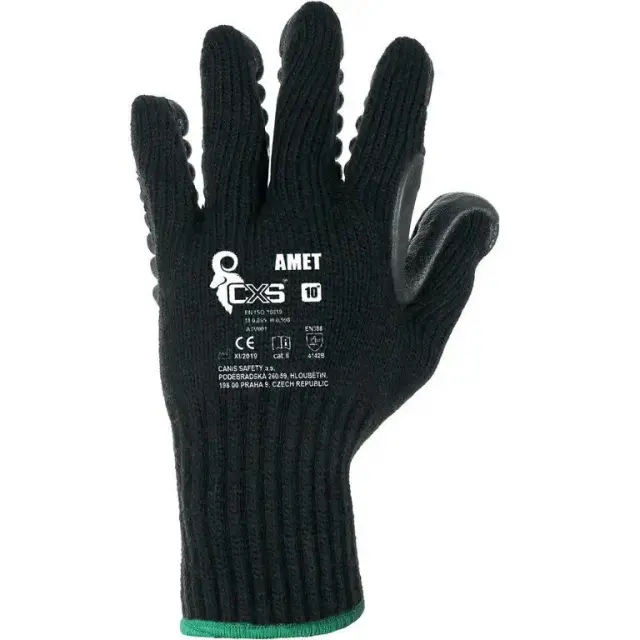 Αντικραδασμικά Γάντια Εργασίας CXS Amet black/grey - 10 (XL) 2