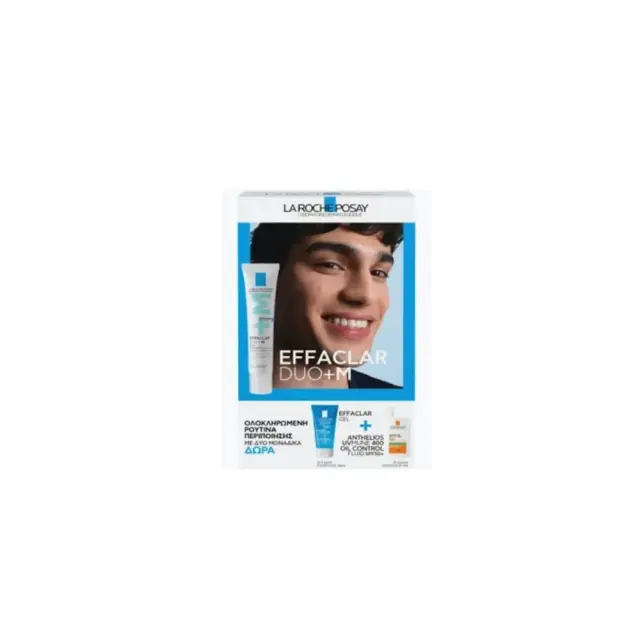 La Roche Posay Promo Effaclar Duo+M Κρέμα Προσώπου 40ml & Effaclar Gel Αφρώδες Τζελ Καθαρισμού 50ml & Anthelios Αντηλιακό Προσώπου SPF50+ 3ml 2