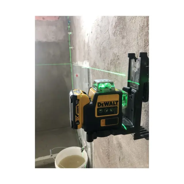 DeWalt DCE089D1G - Αυτορρυθμιζόμενο Λέιζερ Σταυρού-Γραμμής, 3x360° με 1 Μπαταρία 2.0Ah (1x 2.0Ah) + Φορτιστή σε Βαλίτσα Μεταφοράς 2