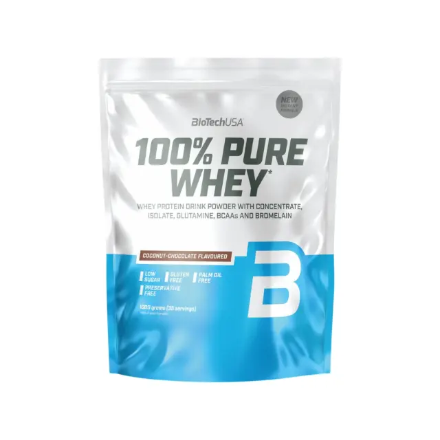 BioTechUSA 100% Pure Whey - 1000g Chocolate-Coconut