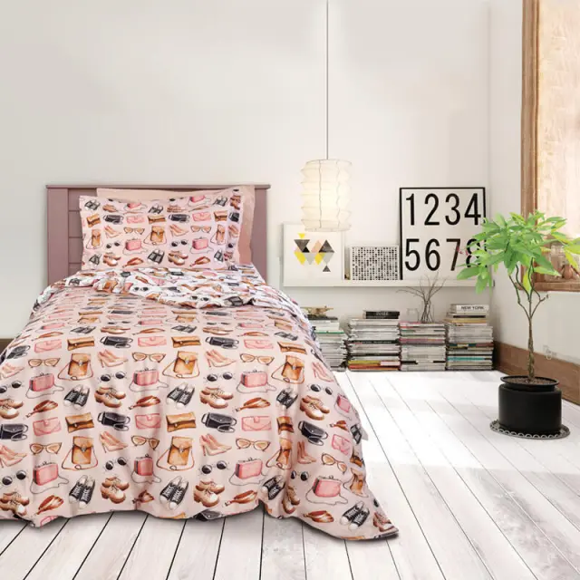 Κουβερλί 160Χ240 Μονό Das Home Kid Line 4706 Nude-Σομόν
