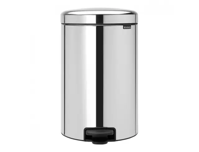 Καλάθι απορριμμάτων New Icon Brabantia με χωρητικότητα 20L και διαστάσεις 38x29x46.7cm - Brilliant Steel080.1139/87