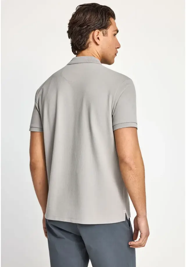 Funky Buddha Polo T-Shirt Grey FBM013-001-11 - 3XL 3