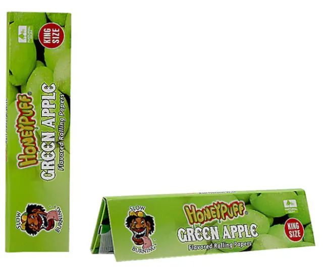Honey Puff Χαρτάκια King Size Slim 32φ - Green Apple 2
