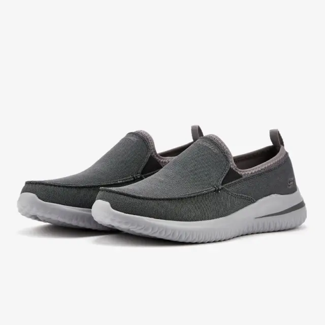 Μοκασίνια Skechers Delson 3 Chadwick 210236-BLK Γκρι - 41 3