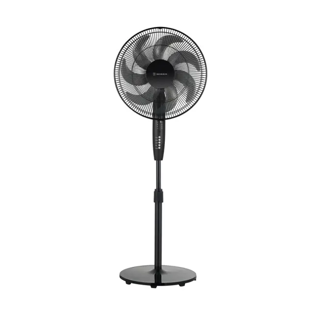 Morris MFS-16248 Ανεμιστήρας Ορθοστάτης 50W Διαμέτρου 40cm με Τηλεχειριστήριο Μαύρος