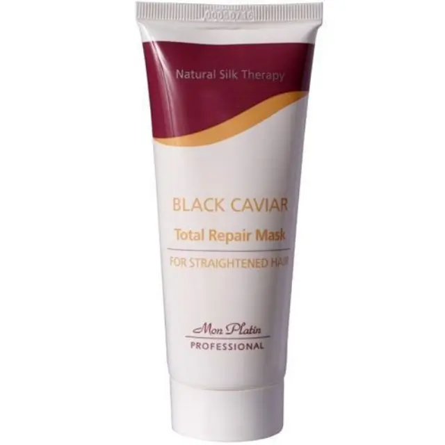 Mon Platin Natural Silk Therapy Black Caviar Total Repair Mask for Straightened Hair 100ml