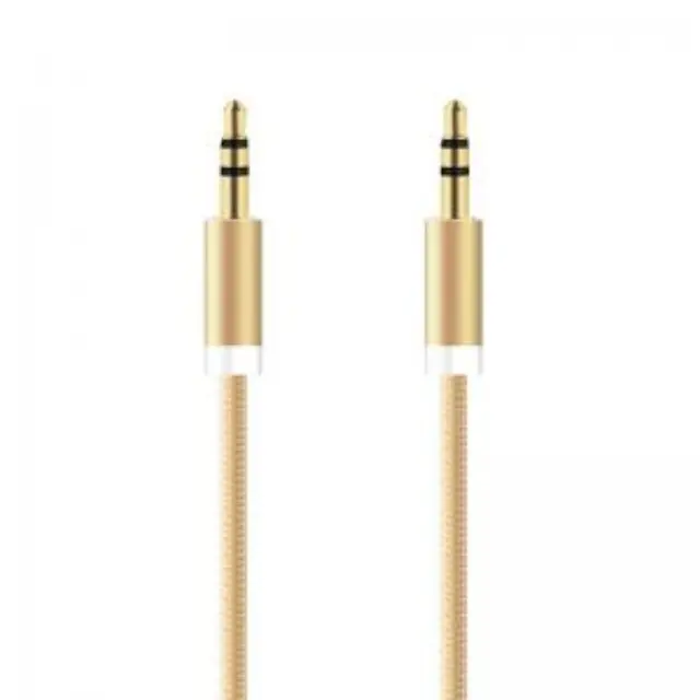 Καλώδιο Ήχου Braided inos 3.5mm/3.5mm 1m Χρυσό N24449 3