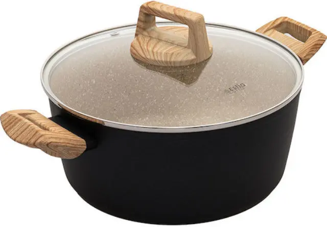ESTIA ΚΑΤΣΑΡΟΛΑ EARTH ΑΝΤΙΚΟΛΛΗΤΙΚΗ ΠΡΕΣΣΑΡΙΣΤΟΥ ΑΛΟΥΜΙΝΙΟΥ 24cm 4.3lt 2