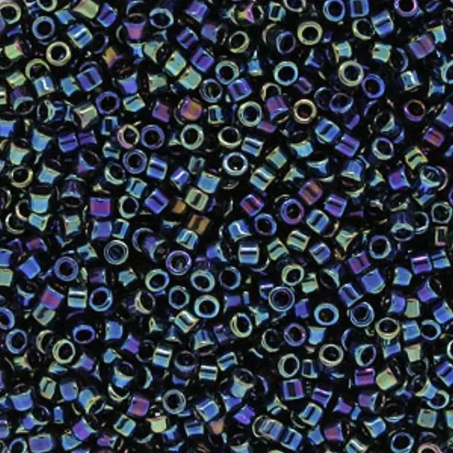 Χάντρα Miyuki Delica 11/0 - DB0005 - Metallic Rainbow Blue/Green ~7gr