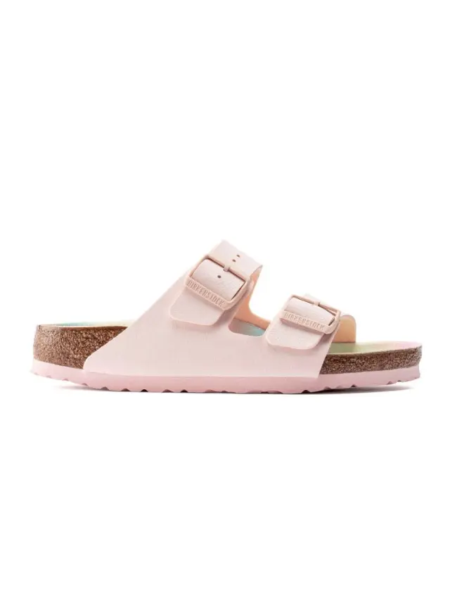 Birkenstock Πέδιλα Γυναικείο Birko-Flor Birkibuc(Ανθεκτικό Υλικό Της Birkenstock-Επιτρέπει Την Επαφή Με Το Νερό) Ροζ BIR/ARIZONA VEGAN 1022536 L/ROSE - 38 3