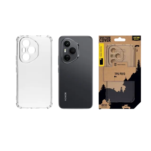Tactical TPU Plyo Cover for Honor 400 Pro Transparent 3