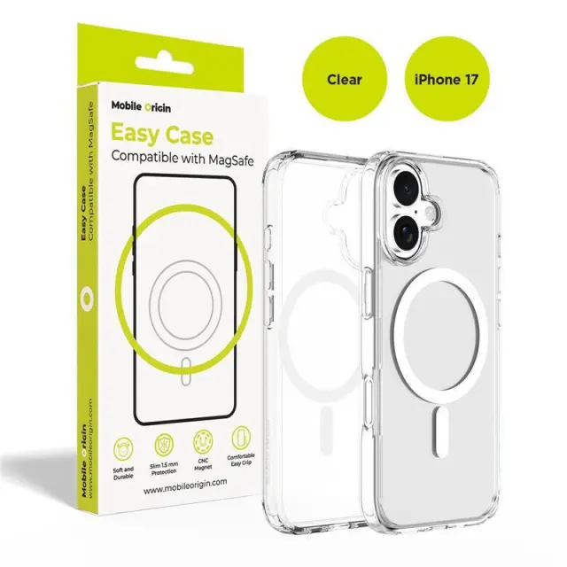 Mobile Origin Hybrid MagSafe Case, clear - iPhone 17