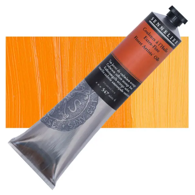 Sennelier Λάδι Finest Artists Oil 547 Cadmium Yellow Orange Hue - 200ml