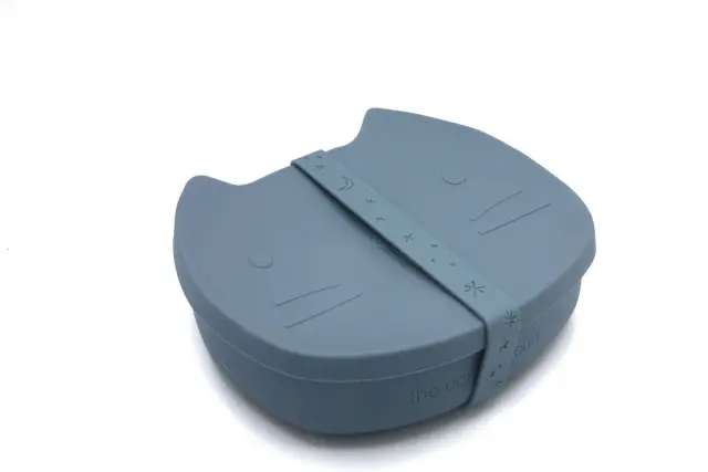 Φαγητοδοχείο Σιλικόνης Smokey Blue (380ml) - The Cotton Cloud 3