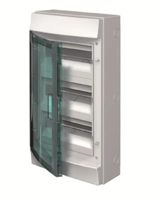 Επίτοιχος πίνακας 3X12M με διάφανη πόρτα MISTRAL65 CU1206 ABB 73598