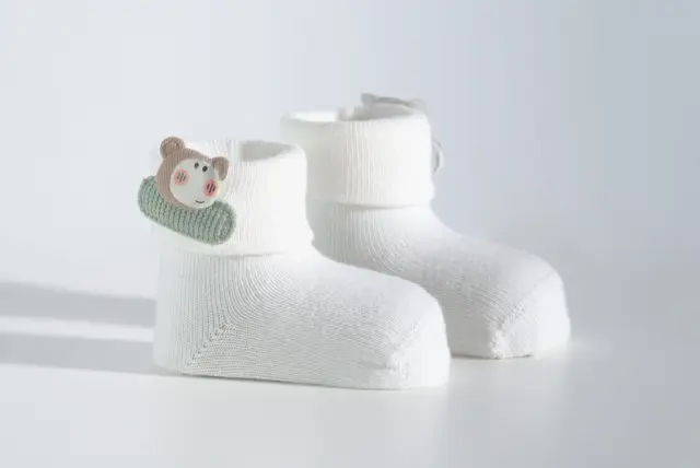 Socks Baby Panda Φιστικί