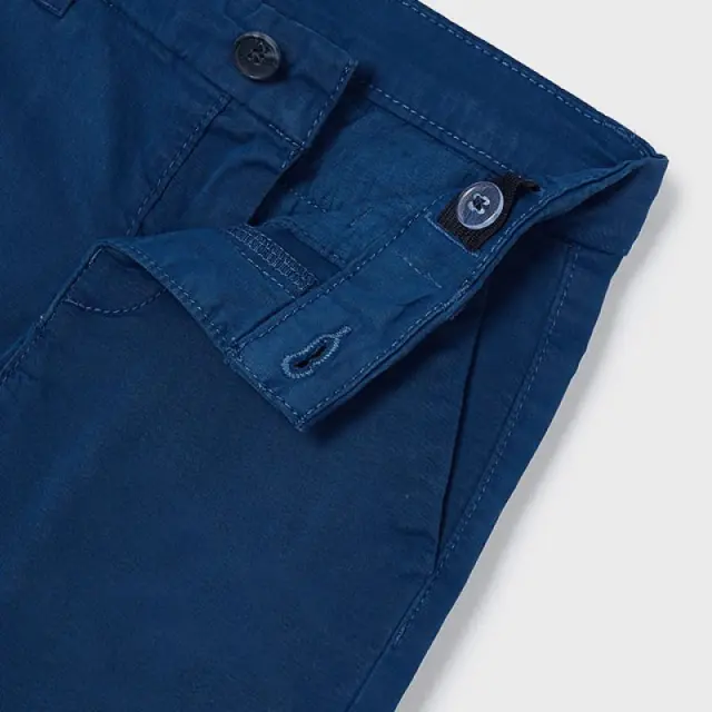 Mini 2 έως 10 ετών Παντελόνι λοξότσεπο slim fit Better Cotton κυανό 2