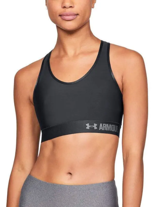 Under Armour Armour Mid Γυναικείο Αθλητικό Μπουστάκι 1273504 Μαύρο - M