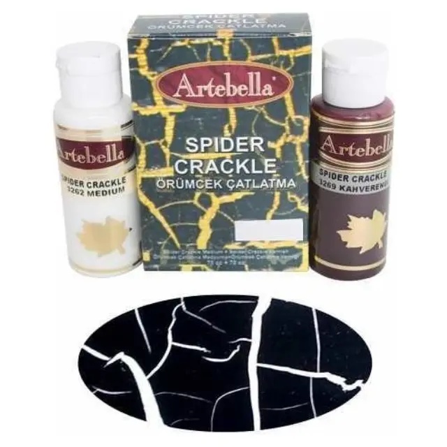 Artebella Σετ Κρακελέ Spider Black - 70 & 70ml